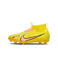 Nike Zoom Mercurial Superfly Pro 9 Grass Football Shoes (FG) Kids Yellow Orange