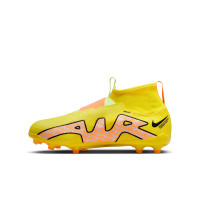 Nike Zoom Mercurial Superfly Pro 9 Grass Football Shoes (FG) Kids Yellow Orange