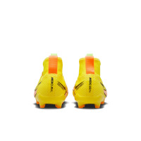 Nike Zoom Mercurial Superfly Pro 9 Grass Football Shoes (FG) Kids Yellow Orange