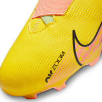 Nike Zoom Mercurial Vapor 15 Academy Laceless Grass/Artificial Grass Football Shoes (MG) Kids Yellow Orange