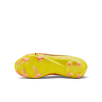 Nike Zoom Mercurial Superfly 9 Academy Velcro Gras / Kunstgras Voetbalschoenen (MG) Kids Geel Zwart Roze
