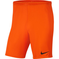 Nike Dry Park III Voetbalbroekje Oranje Zwart