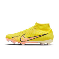 Nike Zoom Mercurial Superfly 9 Academy Gras/Artificial Grass Football Shoes (MG) Yellow Black Pink