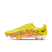 Nike Zoom Mercurial Vapor 15 Academy Gras/Artificial Grass Football Shoes (MG) Yellow Black Orange