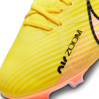 Nike Zoom Mercurial Vapor 15 Academy Gras/Artificial Grass Football Shoes (MG) Yellow Black Orange