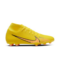 Nike Mercurial Superfly Club 9 Grass/Artificial Grass Football Shoes (MG) Yellow Pink