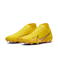 Nike Mercurial Superfly Club 9 Grass/Artificial Grass Football Shoes (MG) Yellow Pink