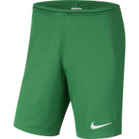 Nike Dry Park III Kids Green Football Shorts