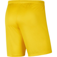 Nike Dry Park III Kids Football Shorts Yellow Black