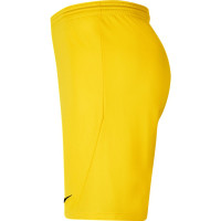 Nike Dry Park III Kids Football Shorts Yellow Black