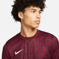 Nike F.C. Libero Trainingsshirt Rood Wit Zwart