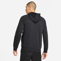 Nike F.C. Tribuna Full-Zip Fleece Hoodie Zwart Rood