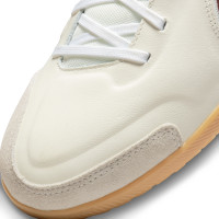 Nike Tiempo Legend Academy 9 Zaal Voetbalschoenen (IN) Wit Donkerrood Bruin