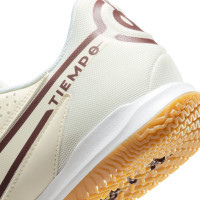Nike Tiempo Legend Academy 9 Zaal Voetbalschoenen (IN) Wit Donkerrood Bruin