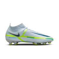 Nike Phantom Elite GT2 Dynamic Fit Gras Voetbalschoenen (FG) Grijs Donkerblauw