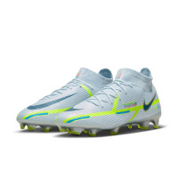 Nike Phantom Elite GT2 Dynamic Fit Gras Voetbalschoenen (FG) Grijs Donkerblauw