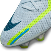 Nike Phantom Elite GT2 Dynamic Fit Gras Voetbalschoenen (FG) Grijs Donkerblauw