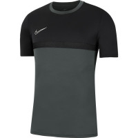 Nike Trainingsshirt Academy Pro Antraciet Zwart