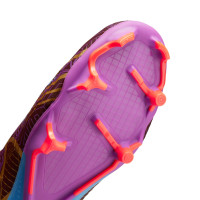 Nike Zoom Mercurial Superfly Academy 9 KM Grass/Artificial Grass Football Shoes (MG) Purple Burgundy Gold