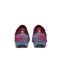 Nike Zoom Mercurial Vapor Elite 15 KM Grass Football Shoes (FG) Purple Burgundy Gold