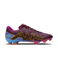 Nike Zoom Mercurial Vapor Academy 15 KM Grass/Artificial Grass Football Shoes (MG) Purple Burgundy Gold