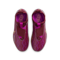 Nike Zoom Mercurial Vapor Academy 15 KM Turf Football Shoes (TF) Kids Purple Burgundy Gold