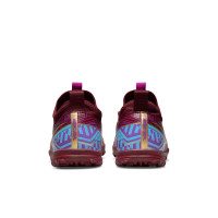 Nike Zoom Mercurial Vapor Academy 15 KM Turf Football Shoes (TF) Kids Purple Burgundy Gold