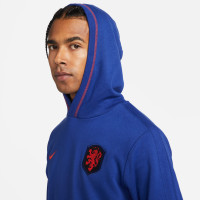 Nike Nederland Travel Fleece Hoodie 2022-2024 Blauw Oranje Zwart