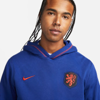 Nike Nederland Travel Fleece Hoodie 2022-2024 Blauw Oranje Zwart