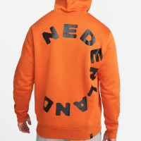 Nike Nederland Club Hoodie 2022-2024 Oranje Zwart