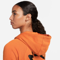 Nike Nederland Essential Hoodie 2022-2024 Dames Oranje Zwart