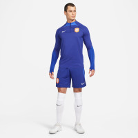 Nike Nederland Strike Trainingsbroekje 2022-2024 Blauw Wit