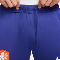 Nike Nederland Strike Trainingsbroek 2022-2024 KP Donkerblauw Blauw Wit