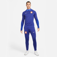 Nike Nederland Strike Trainingsbroek 2022-2024 KP Donkerblauw Blauw Wit