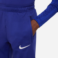 Nike Nederland Strike Trainingsbroek 2022-2024 Kids Blauw Wit