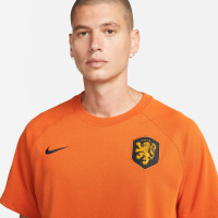Nike Nederland Travel T-Shirt 2022-2024 Oranje Zwart