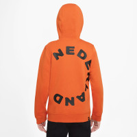 Nike Nederland Club Full-Zip Vest 2022-2024 Kids Oranje Zwart