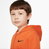 Nike Nederland Club Full-Zip Vest 2022-2024 Kids Oranje Zwart