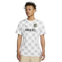 Nike F.C. T-Shirt Wit Grijs