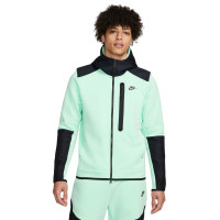 Nike Tech Fleece Overlay Tracksuit Light Green Black