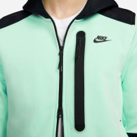 Nike Tech Fleece Overlay Tracksuit Light Green Black