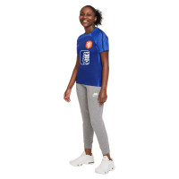 Nike Nederland Strike Training Shirt 2024 Kids Blue White