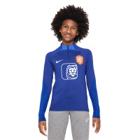 Nike Nederland Strike Trainingstrui 2022-2024 Kids Blauw Wit