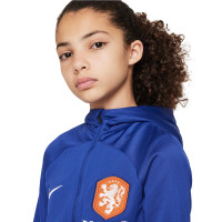 Victor herhaling plakboek Nike Nederland Strike Hooded Trainingspak 2022-2024 Kids Blauw Oranje Wit -  KNVBshop.nl