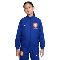 Nike Nederland Strike Trainingspak Woven 2022-2024 Kids Blauw Wit