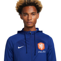 Nike Netherlands Strike Hooded Tracksuit 2022-2024 Blue White