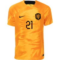 Nike Nederlands Elftal F. de Jong 21 Thuisshirt 2022-2024