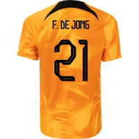 Nike Nederland F. de Jong 21 Thuisshirt 2022-2024