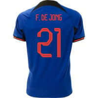 Nike Nederland F. de Jong 21 Uitshirt 2022-2024 Kids