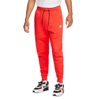 Nike Tech Fleece Full-Zip Tracksuit Coral Red Black White